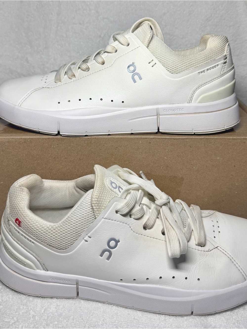 On THE ROGER Advantage Women’s 9.5 White CloudTec Sneakers EU 41 Tennis Shoes